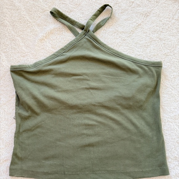 Old Navy Tops - Old Navy Olive Green ribbed tank w/built in bra